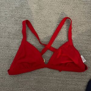 Red Target Bikini Top